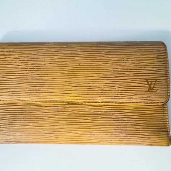 Louis Vuitton Epi Leather Continental Wallet Yellow/Purple - Picture 1 of 8
